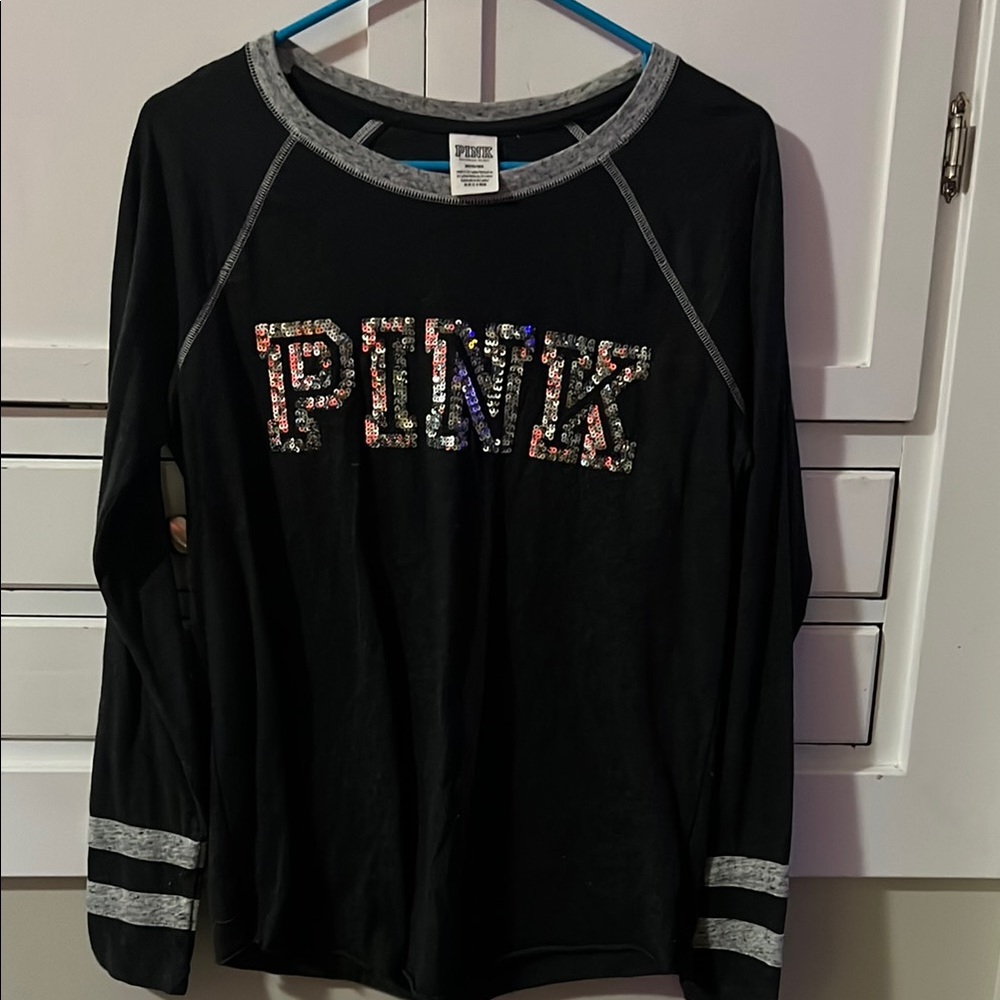 Victoria's Secret PINK Black Long Sleeve Shirt